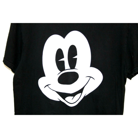 Mickey Mouse M28 Disney Neff Unisex Graphic T-Shirt Black Crew Neck Cotton Med - Picture 2 of 9